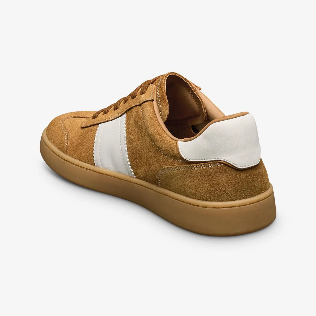 Ludlow Slip-on Stretch-lace Sneaker - Fawn Tan Suede