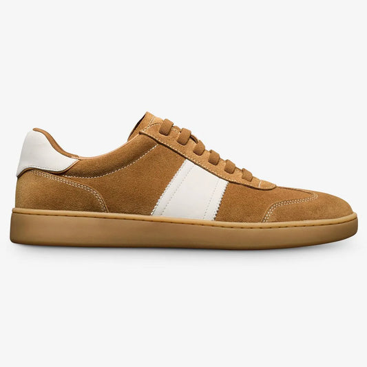 Ludlow Slip-on Stretch-lace Sneaker - Fawn Tan Suede