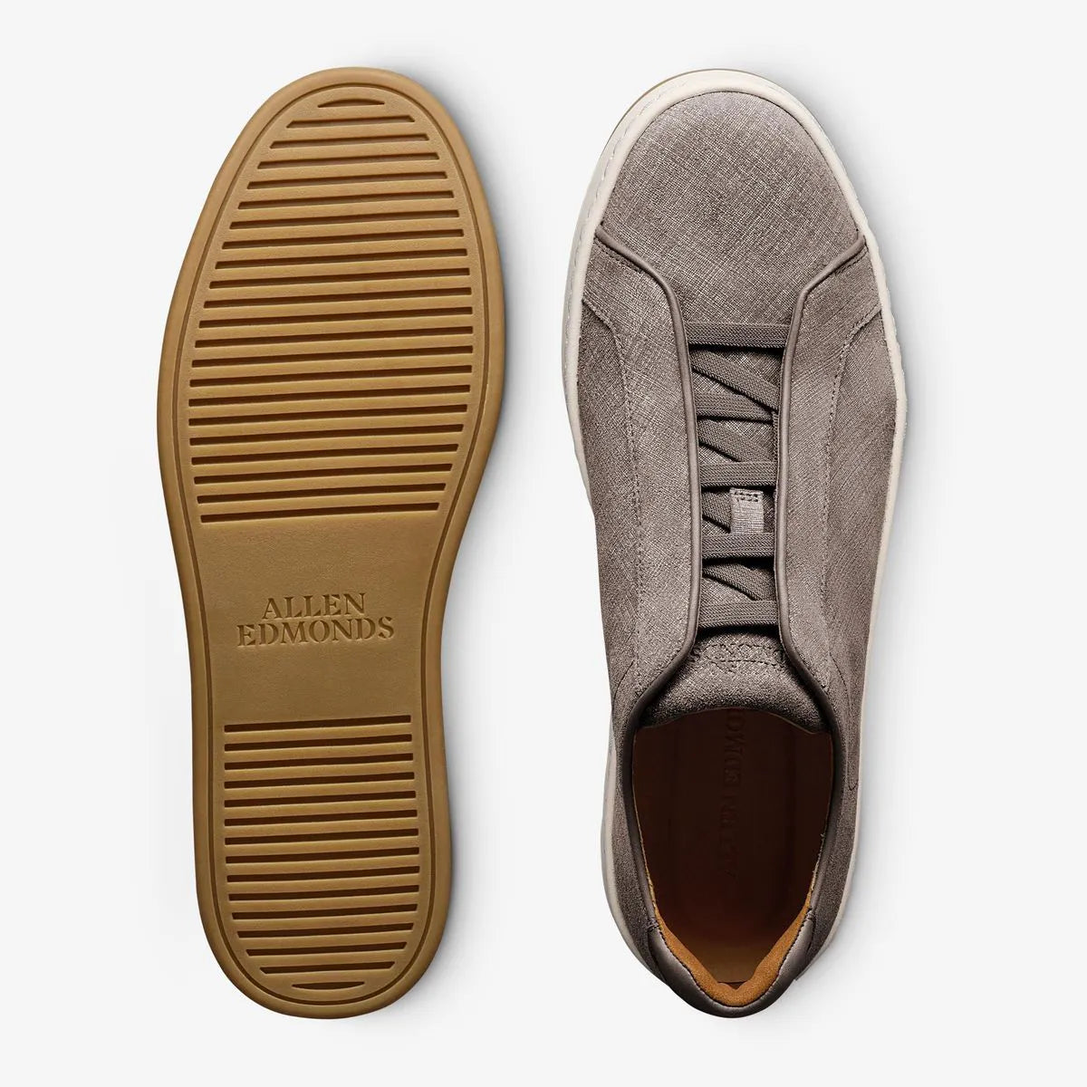 Banks Court Slip-on Stretch-lace Sneaker - Vapor Grey Suede