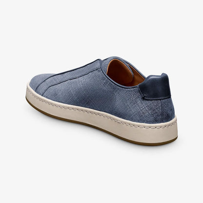 Banks Court Slip-on Stretch-lace Sneaker - Denim Printed Suede