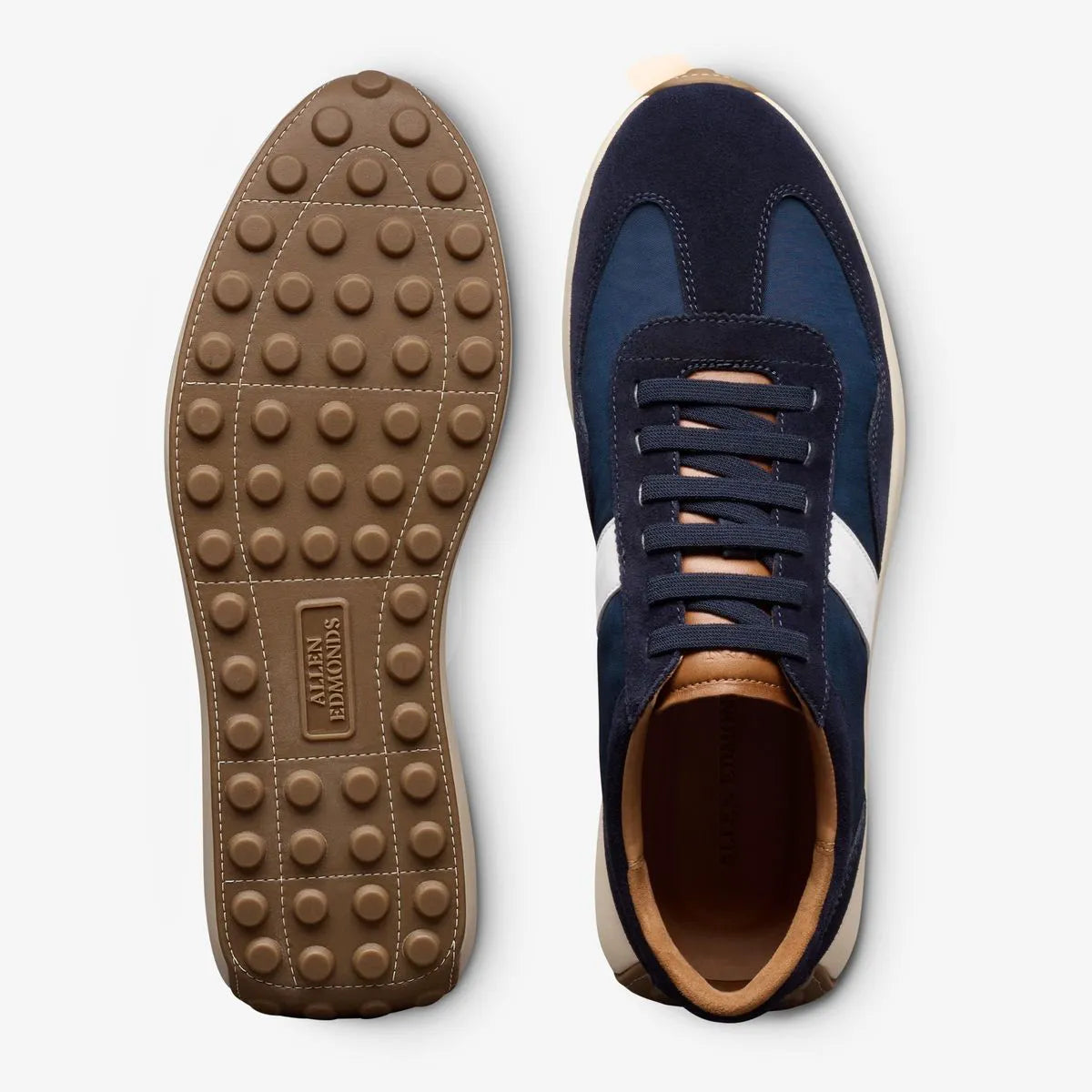 Luka Slip-on Stretch-lace Sneaker - Navy Nylon & Suede
