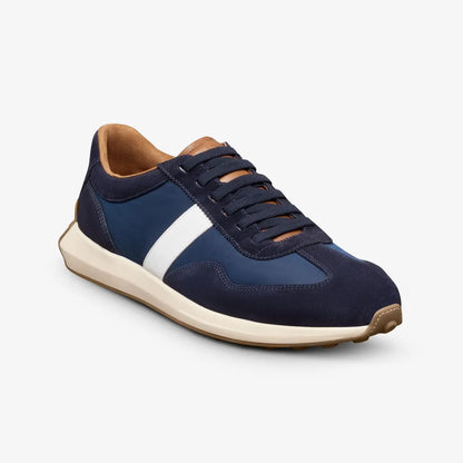 Luka Slip-on Stretch-lace Sneaker - Navy Nylon & Suede