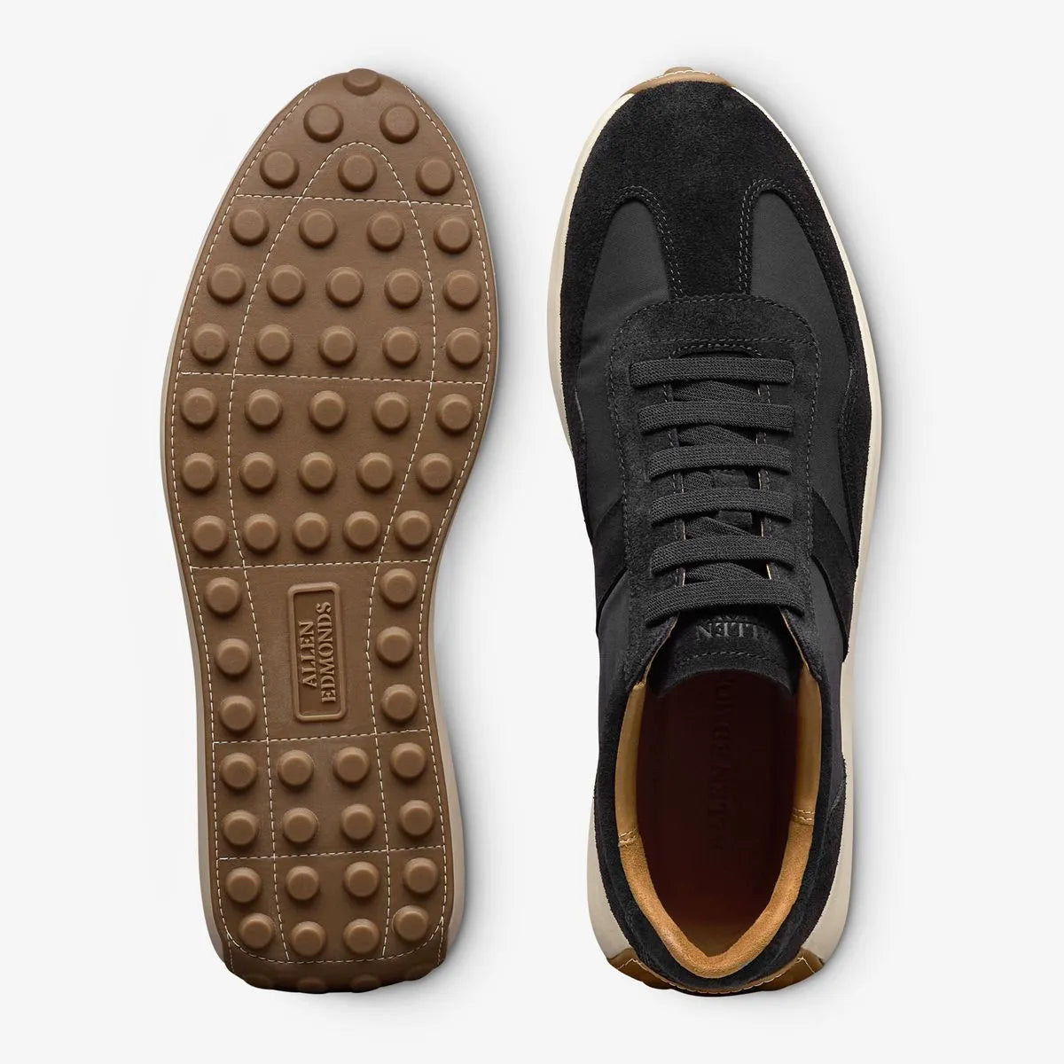 Luka Slip-on Stretch-lace Sneaker - Black Nylon & Leather