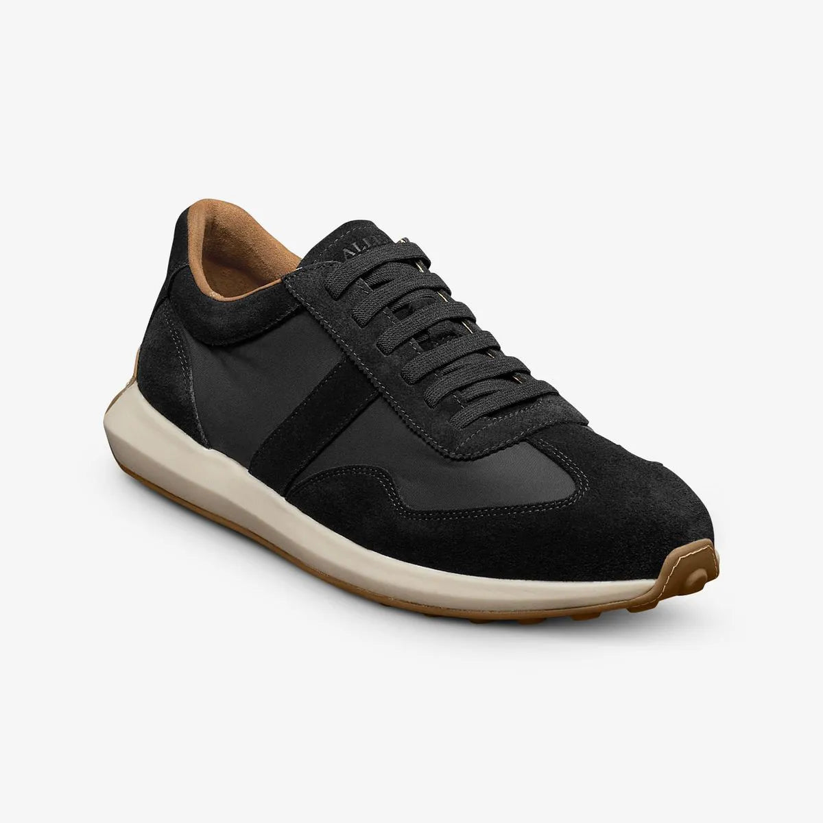 Luka Slip-on Stretch-lace Sneaker - Black Nylon & Leather