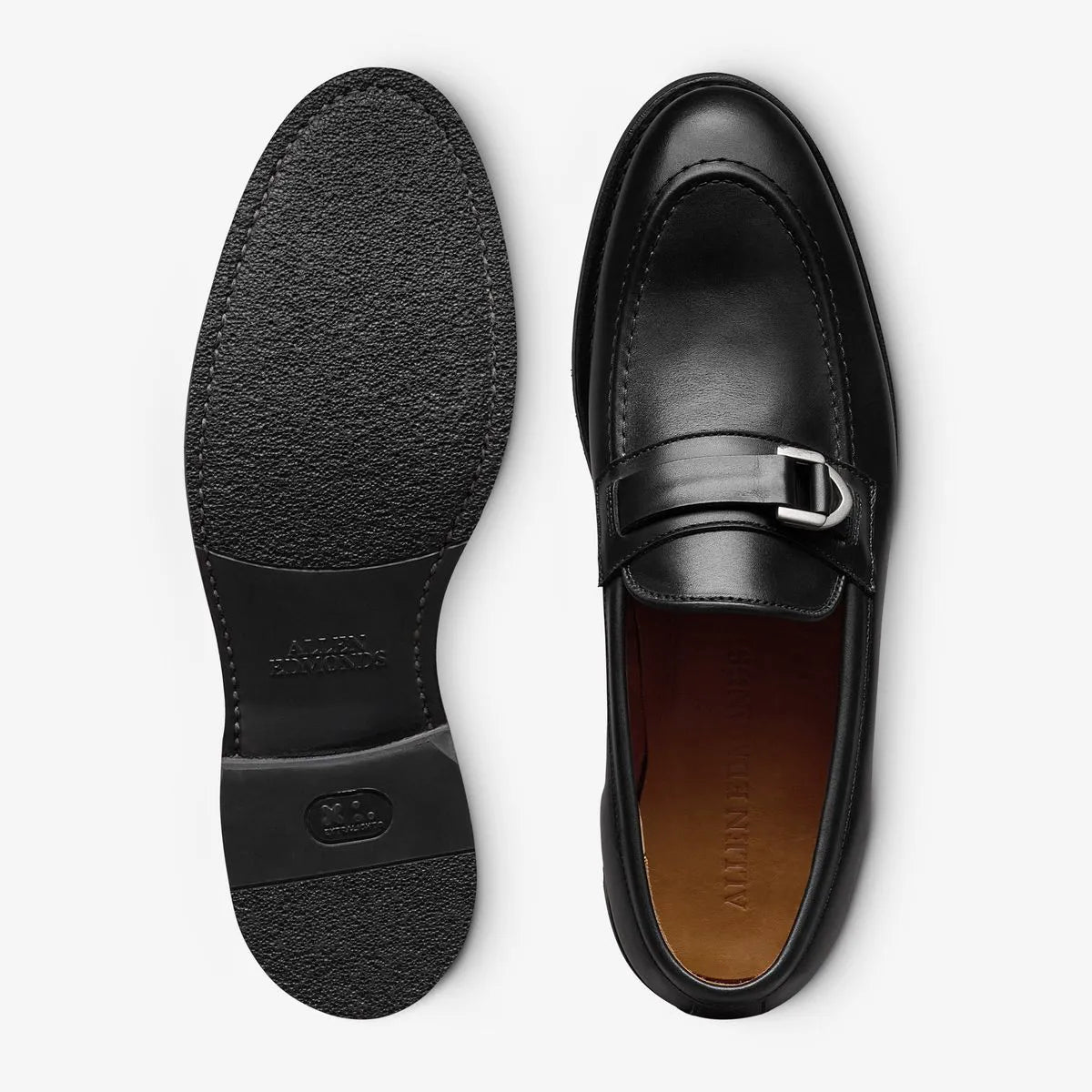 Rollins Buckle Loafer - Black Leather