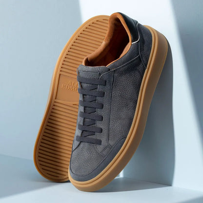 Oliver Slip-on Stretch-lace Sneaker - Piombo Grey Suede