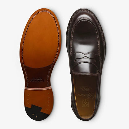 Miller Reserve Penny Loafer - Dark Brown Polished Leather