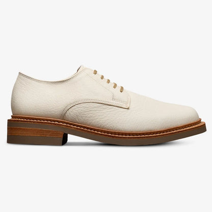 Amesbury Plain-toe Derby Dress Shoe - Off White Leather