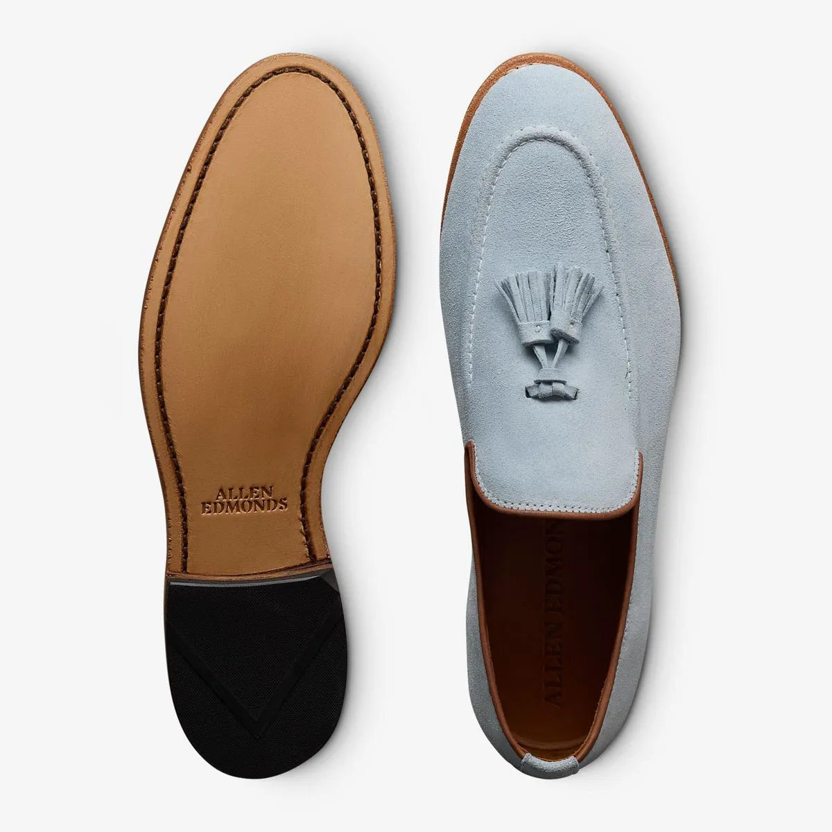 Randolph Tassel Loafer - Sky Blue Suede