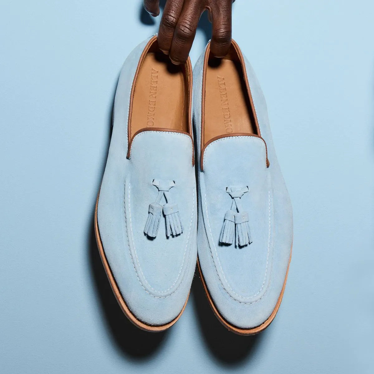 Randolph Tassel Loafer - Sky Blue Suede