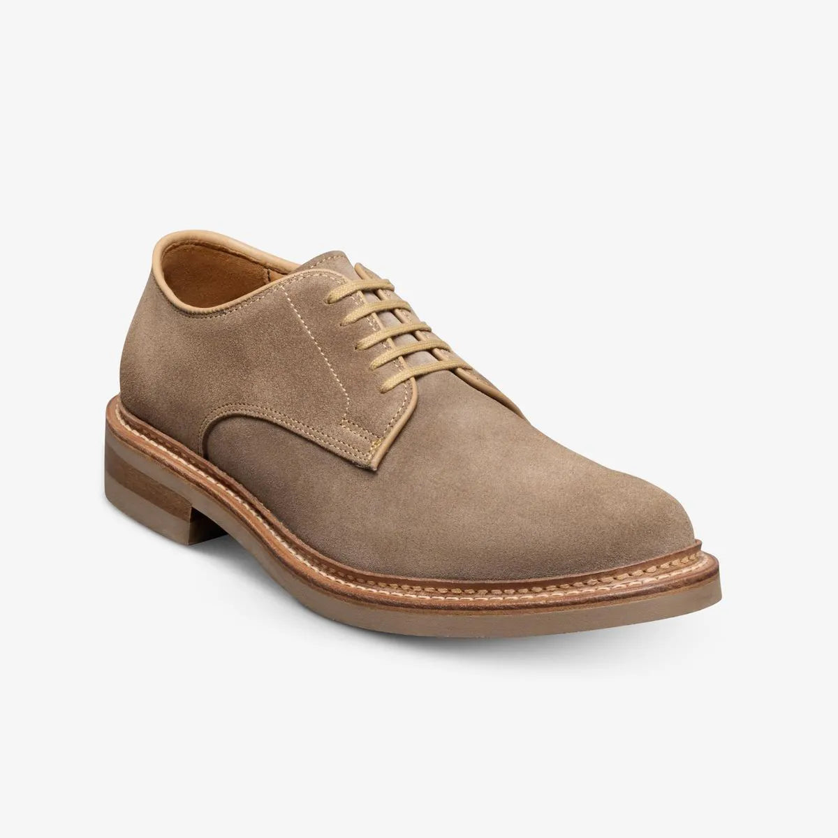 Amesbury Plain-toe Derby Dress Shoe - Tobacco Suede