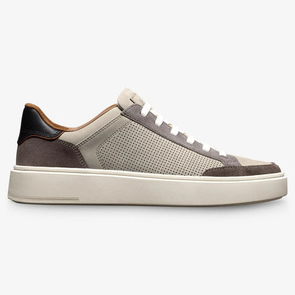 Oliver Slip-on Stretch-lace Sneaker - Vapor Grey Suede