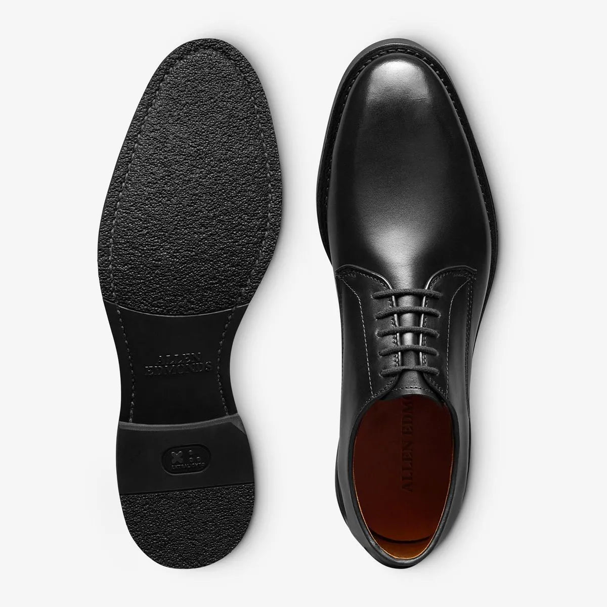 Ramsey Plain-toe Derby Dress Shoe - Black Leather