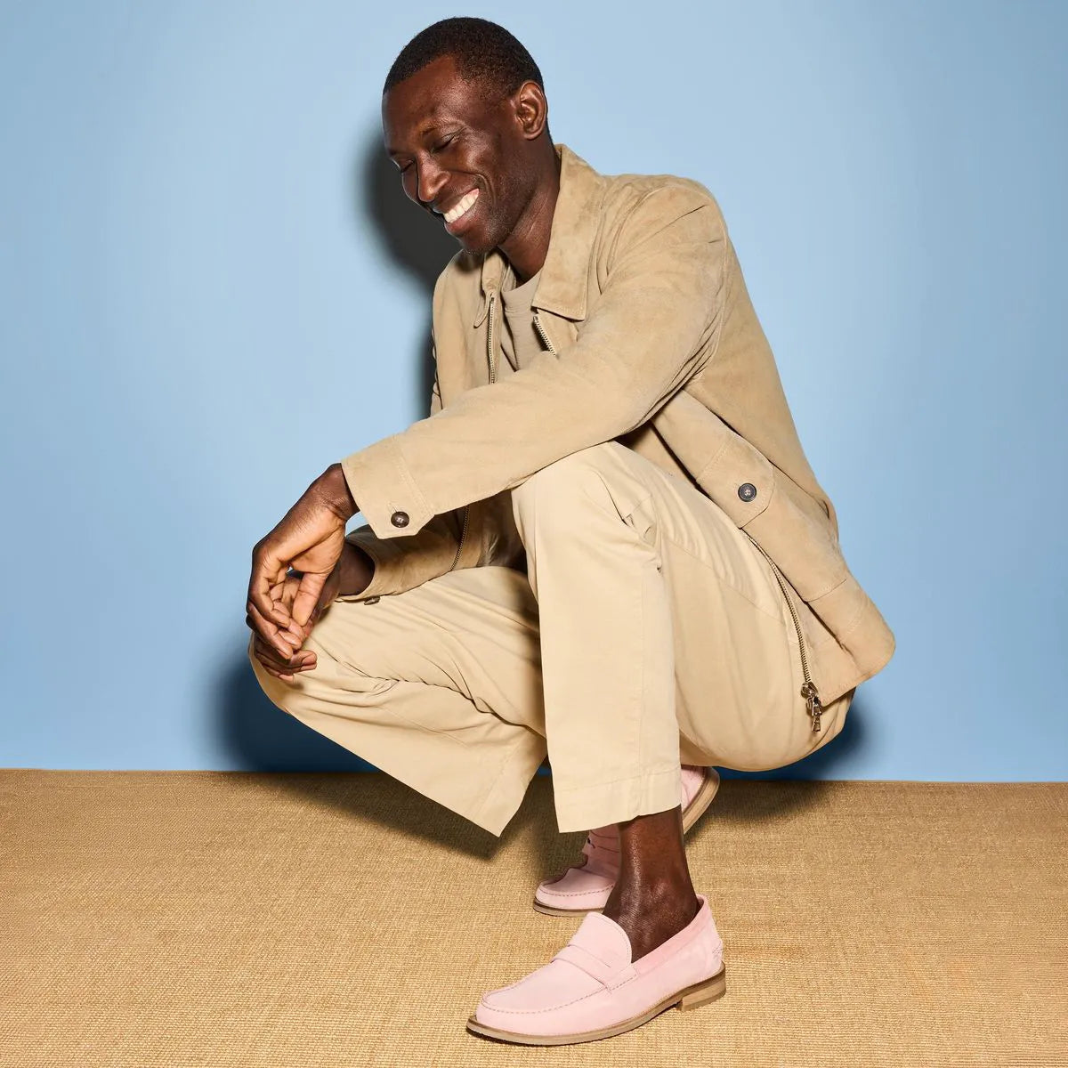Sorrento Penny Loafer - Light Pink Suede