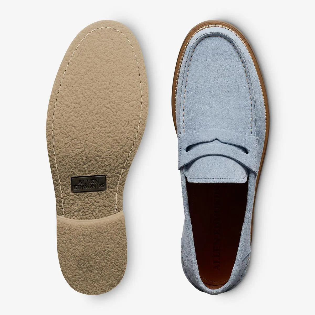 Sorrento Penny Loafer - Light Blue Suede