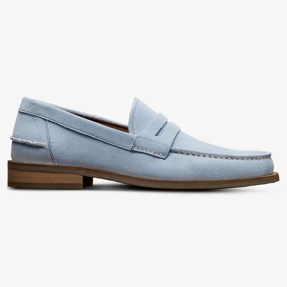 Sorrento Penny Loafer - Light Blue Suede
