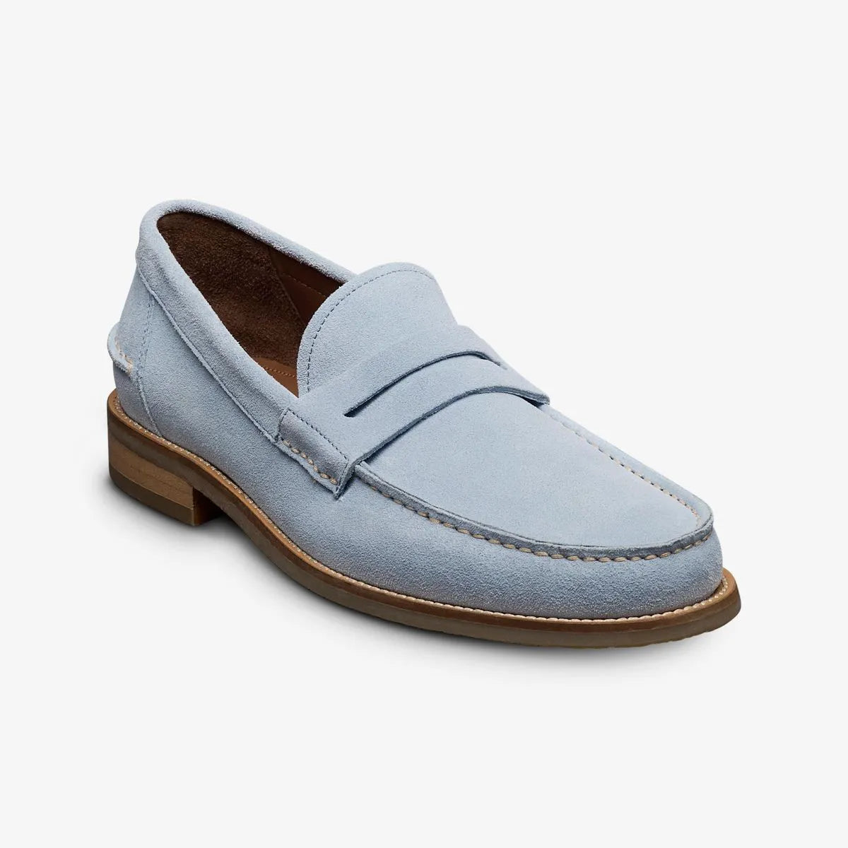 Sorrento Penny Loafer - Light Blue Suede