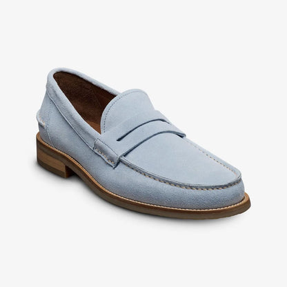 Sorrento Penny Loafer - Light Blue Suede