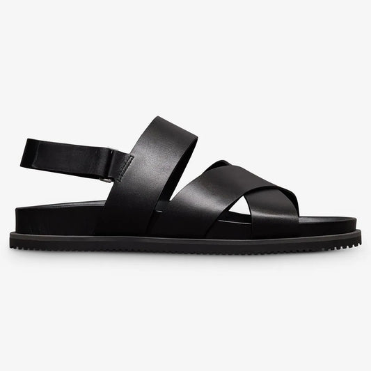 Davenport Sandal - Black Leather