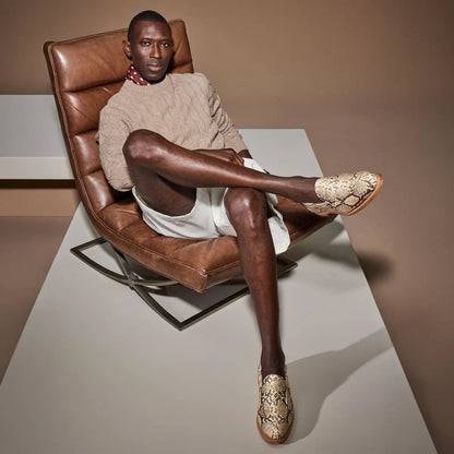 Randolph 2.0 Penny Loafer - Python Embossed Leather