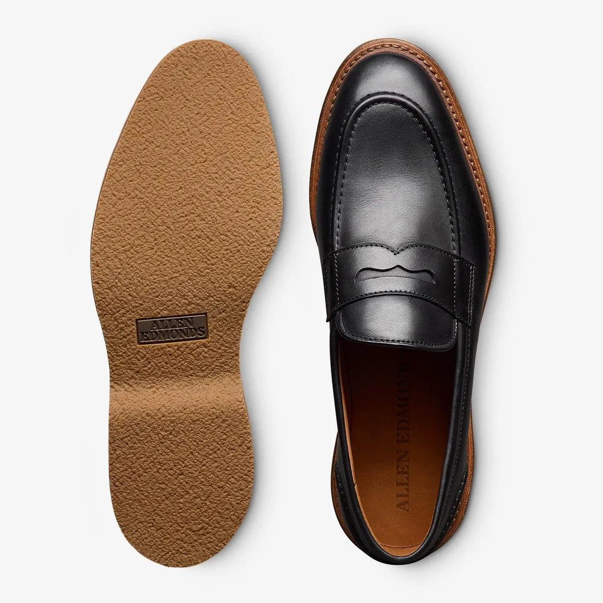Randolph Verse Penny Loafer - Black Leather