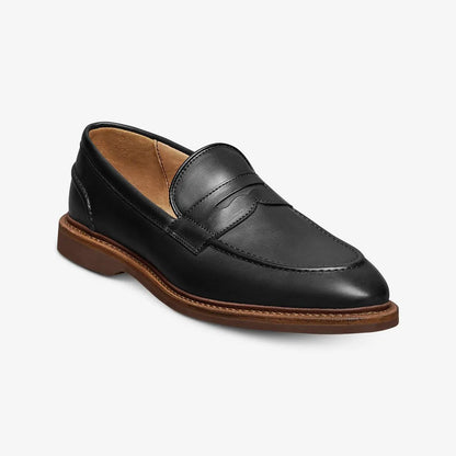 Randolph Verse Penny Loafer - Black Leather