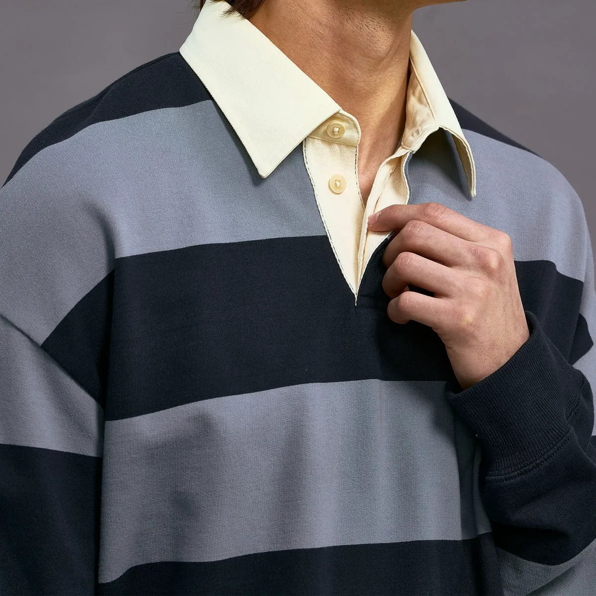 NN07 David Rugby Shirt - Blue