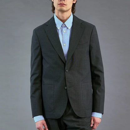 Officine Générale Arthus Jacket - Dark Grey Wool
