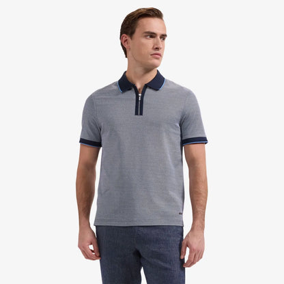 Bugatchi Quarter-zip Polo - Navy