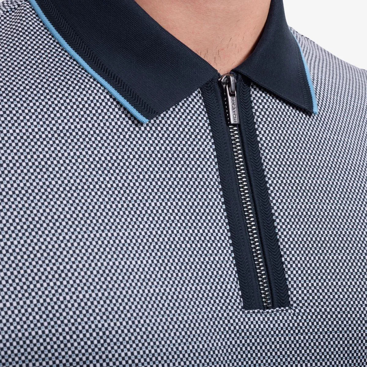 Bugatchi Quarter-zip Polo - Navy