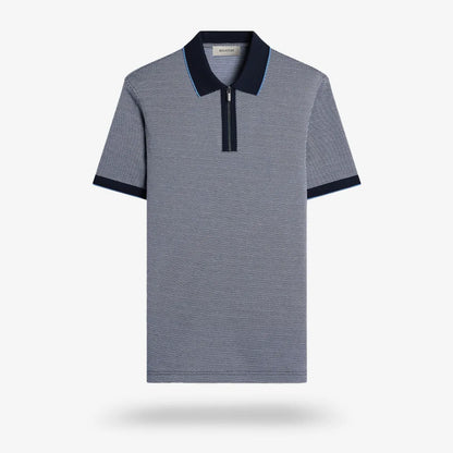 Bugatchi Quarter-zip Polo - Navy