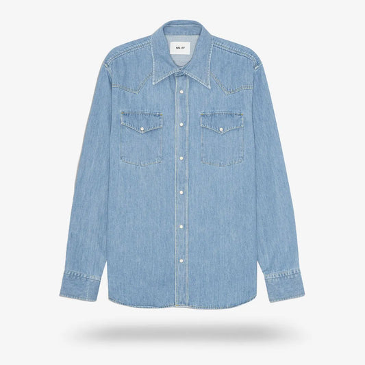 NN07 Ricky Denim Shirt - Blue