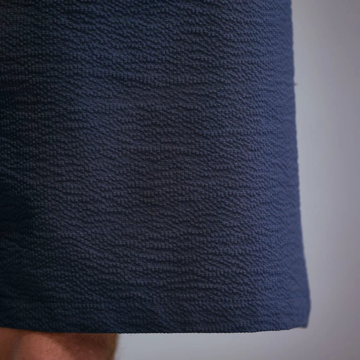 Les Deux Randall Seersucker Suit Shorts - Dark Navy