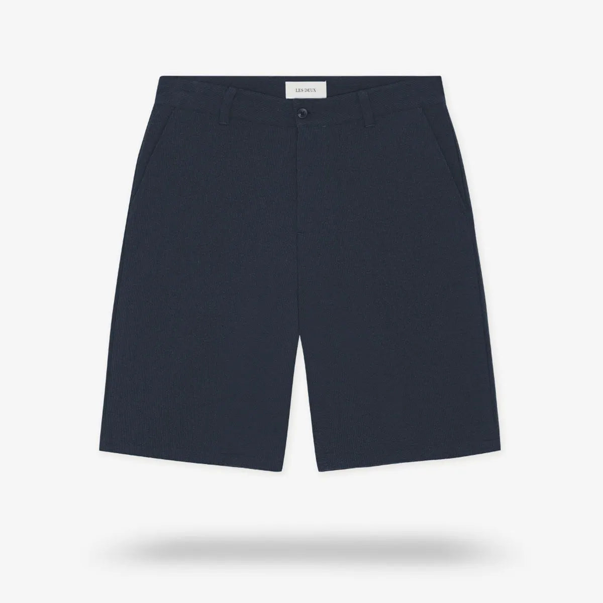 Les Deux Randall Seersucker Suit Shorts - Dark Navy