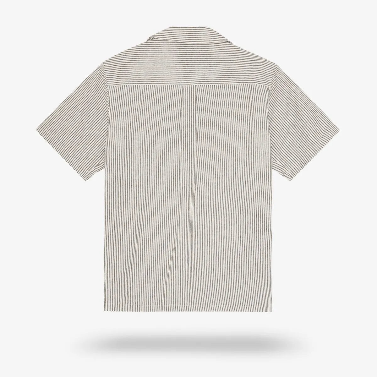 Les Deux Lukas Cotton-linen Short-sleeve Shirt - Teak Brown
