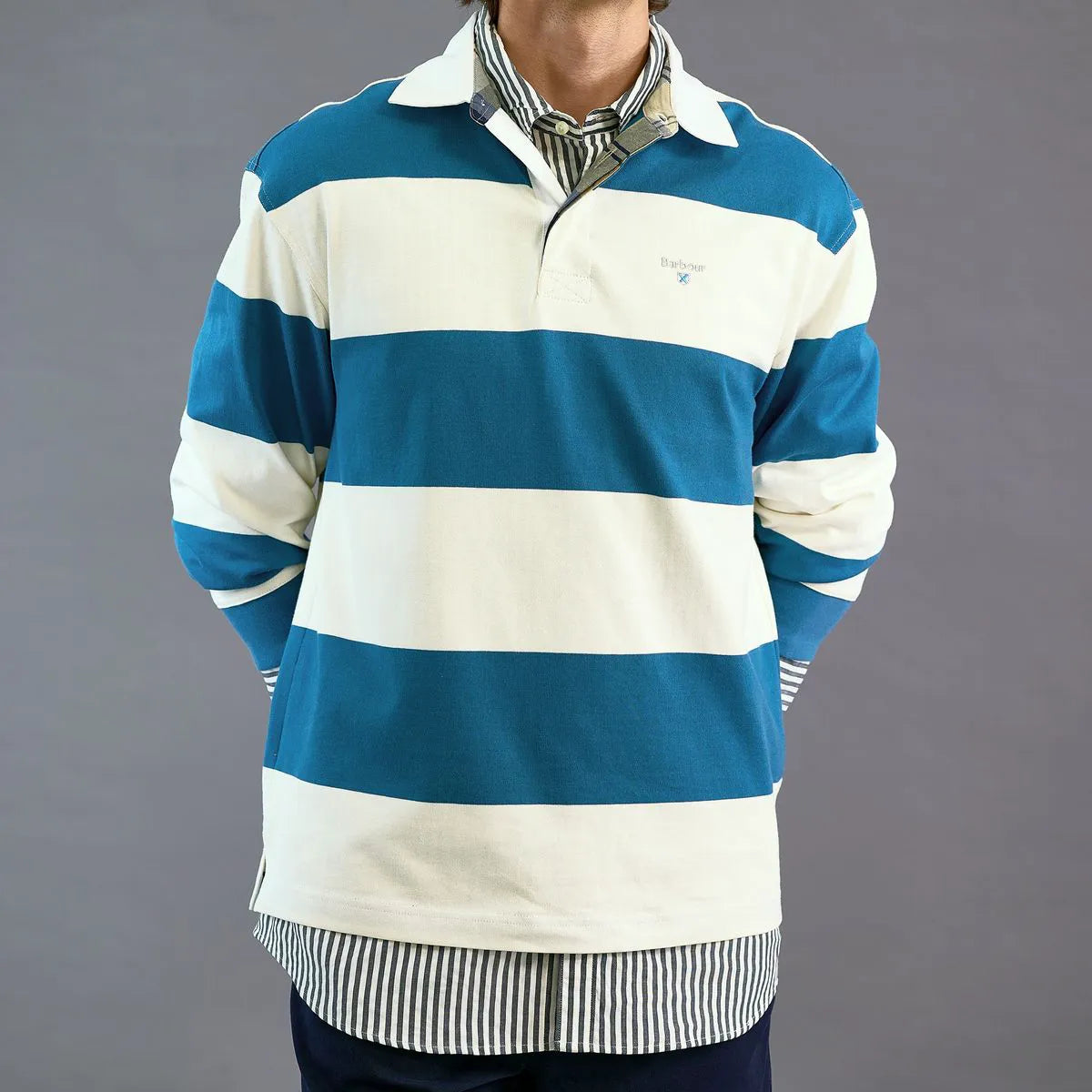 Barbour Broome Rugby Shirt - Midnight