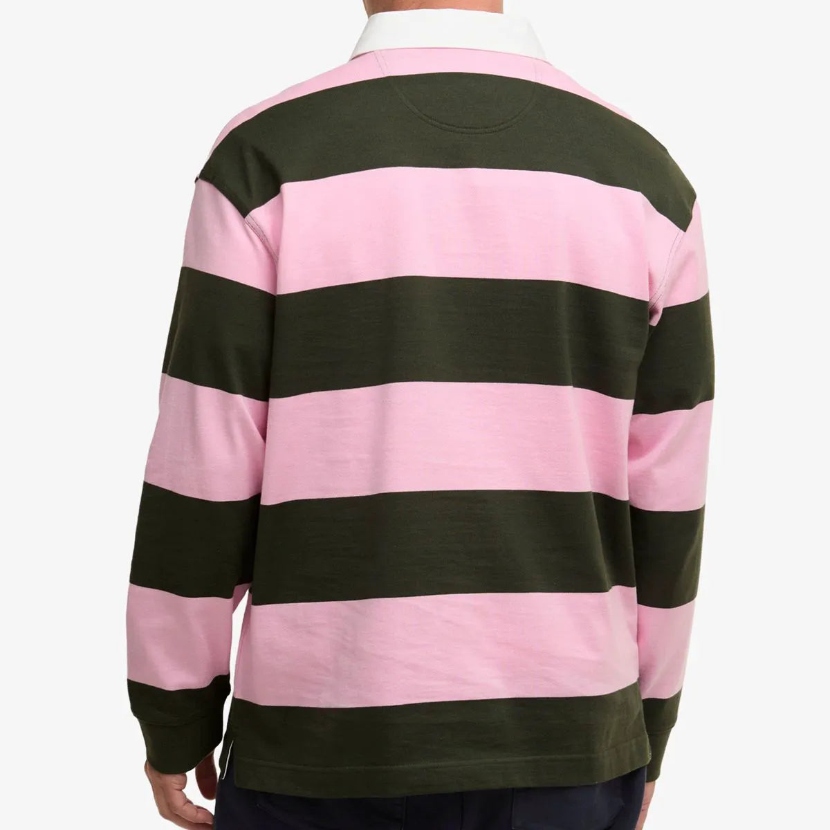 Barbour Broome Rugby Shirt - Pink Cotton