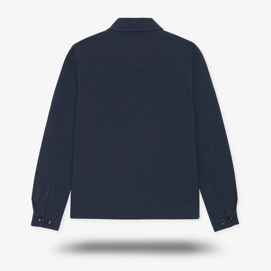 Les Deux Marseille Seersucker Jacket - Navy
