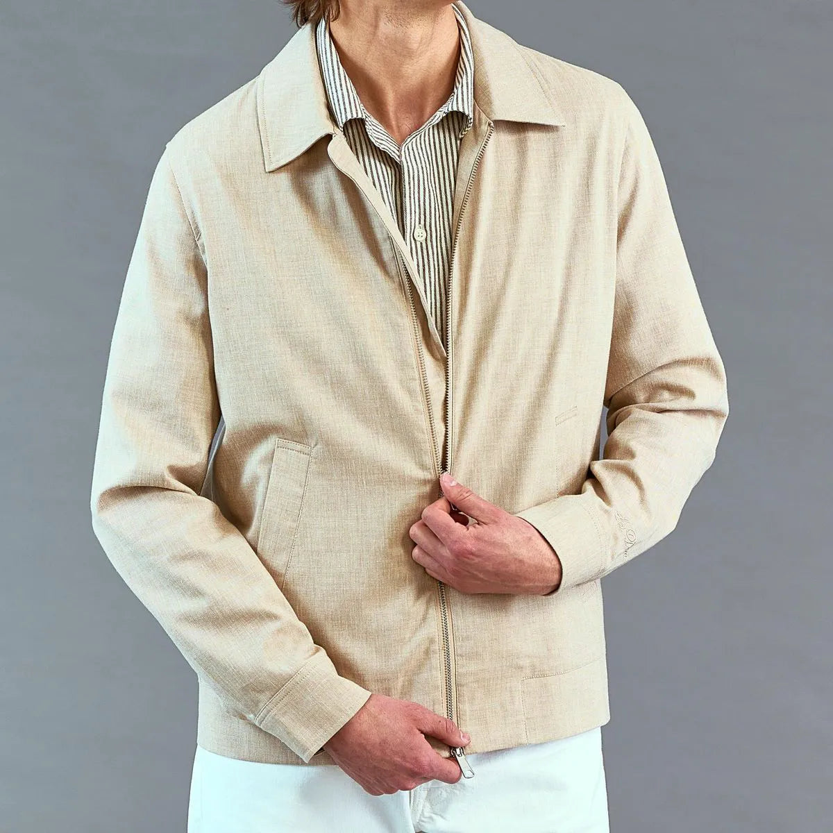 Les Deux Como Coach Jacket - Brown