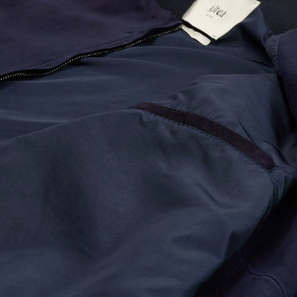 Altea Suede Bomber Jacket - Navy