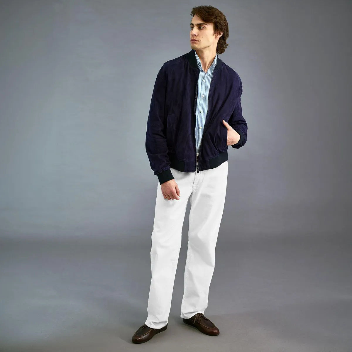 Civilianaire Alfie Straight Fit Jeans - White
