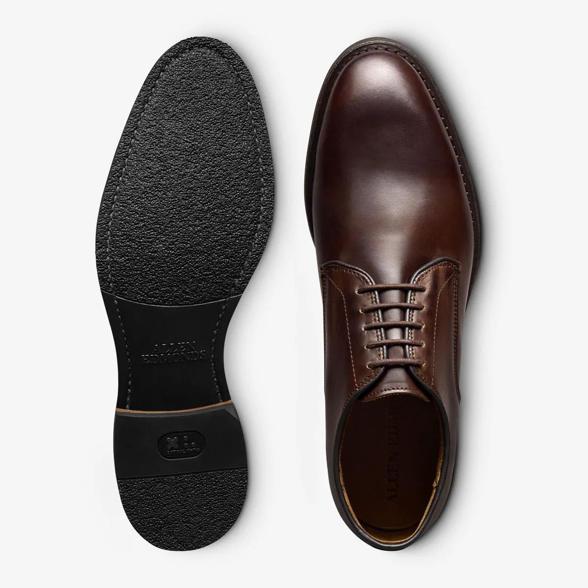 Ramsey Plain-toe Derby Dress Shoe - Dark Brown Leather