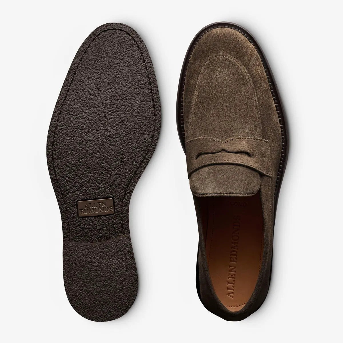 Como Penny Loafer - Dark Olive Green Suede