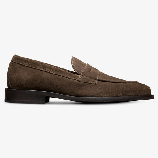 Como Penny Loafer - Dark Olive Green Suede