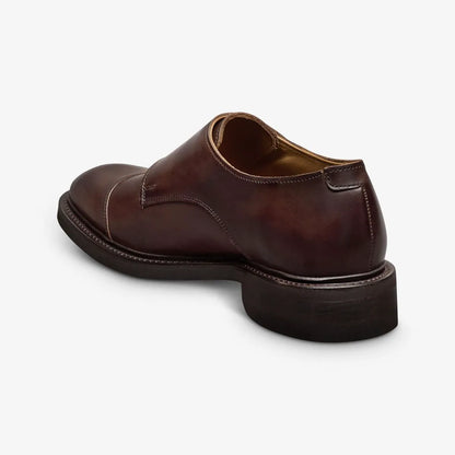 Richards Double Monk Strap Dress Shoe - Dark Brown Leather