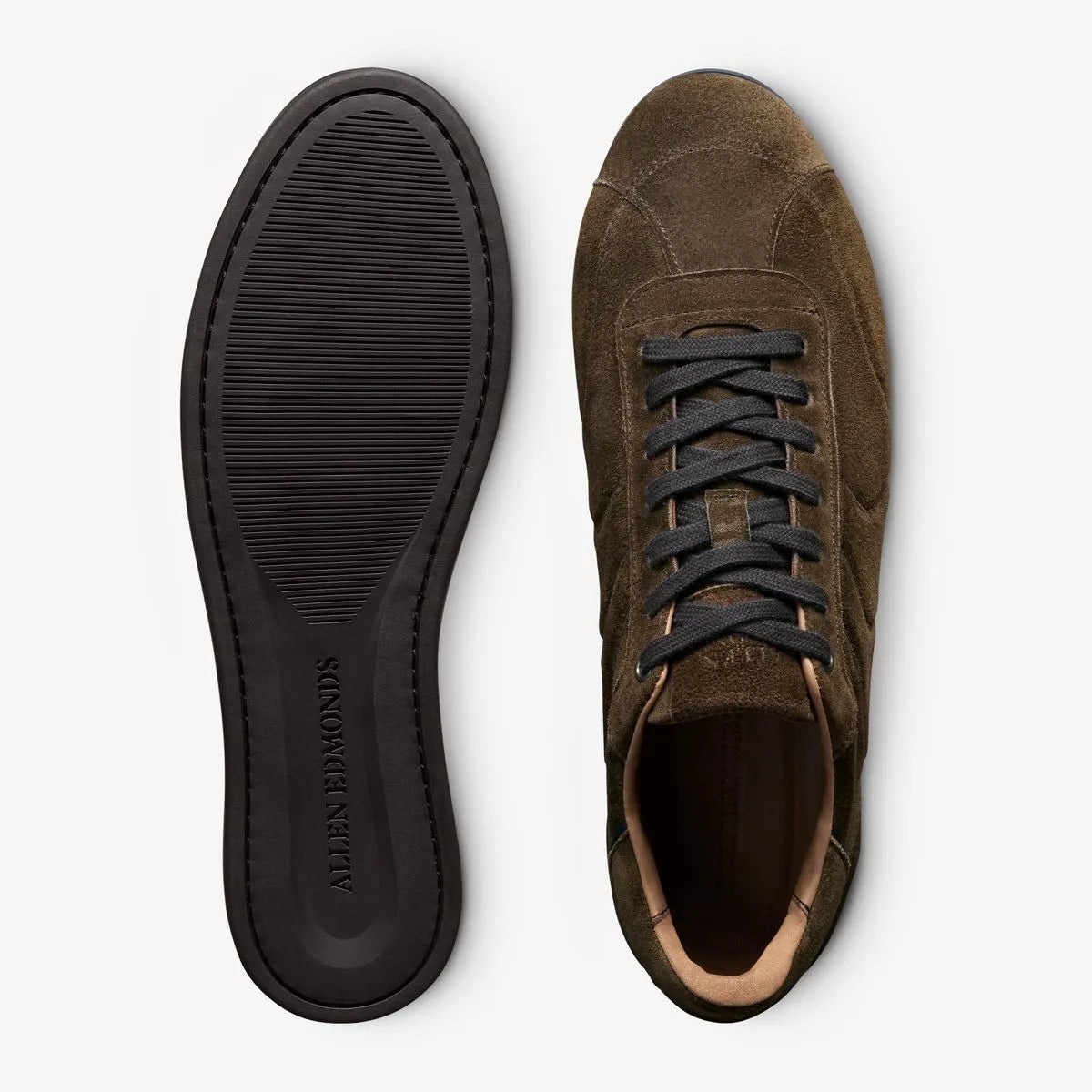 Aidan Lace-up Sneaker - Dark Olive Green Suede