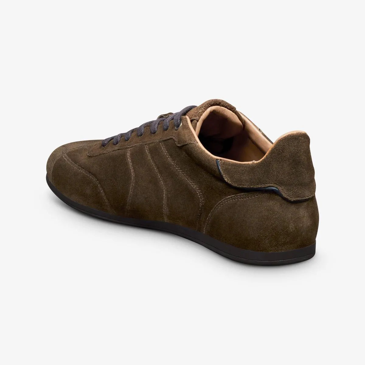 Aidan Lace-up Sneaker - Dark Olive Green Suede