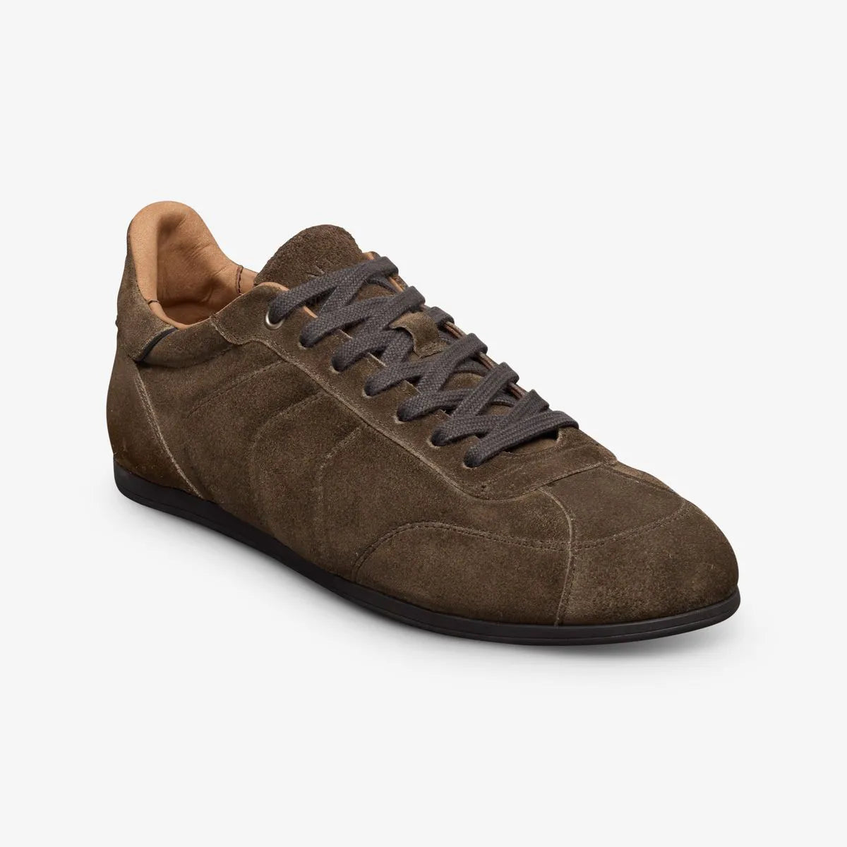 Aidan Lace-up Sneaker - Dark Olive Green Suede