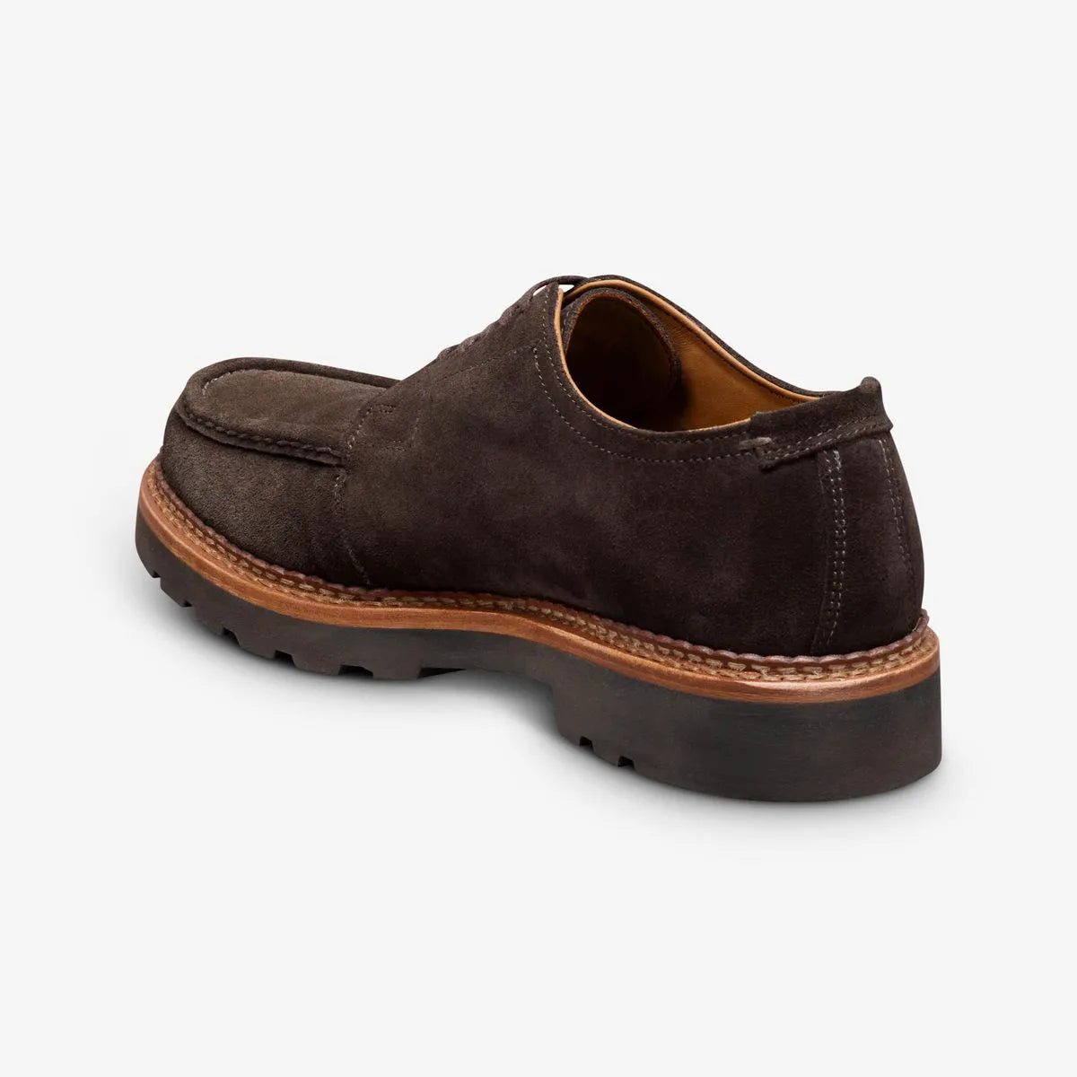 Cillian Apron-toe Derby Dress Shoe - Bitter Chocolate Suede