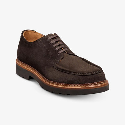 Cillian Apron-toe Derby Dress Shoe - Bitter Chocolate Suede